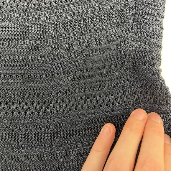 Ralph Lauren Black Label Textured Knit Fit and Flare Dress Cardigan Set Navy S/M - Picture 10 of 15